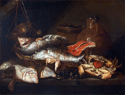 Still Life with Fish, undated | Abraham Beyeren | Giclée Canvas Print