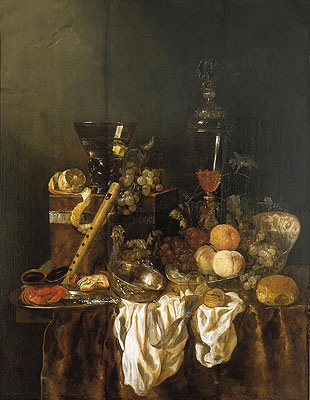 Still Life with Fruit and Sumptuous Objects, c.1655 | Abraham Beyeren | Giclée Canvas Print