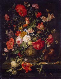 Vase of Flowers | Abraham Mignon | Painting Reproduction