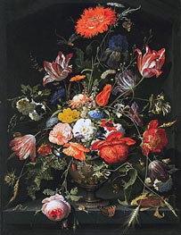 Summer Flowers, c.1660/80 von Abraham Mignon | Leinwand Kunstdruck