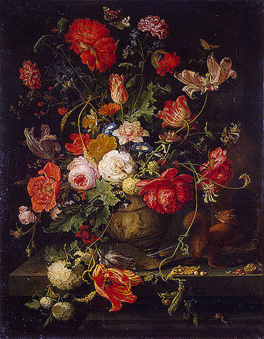 Blumenvase, b.1797 | Abraham Mignon