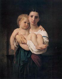 Bouguereau | The Elder Sister | Giclée Canvas Print
