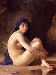 Bouguereau | Seated Nude, 1884 | Giclée Canvas Print