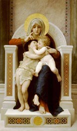 Bouguereau | The Virgin, the Baby Jesus and St. John the Baptist, 1875 | Giclée Canvas Print