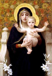 The Virgin of the Lilies | Bouguereau | Painting Reproduction
