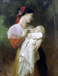 Bouguereau | Maternal Admiration, 1869 | Giclée Canvas Print