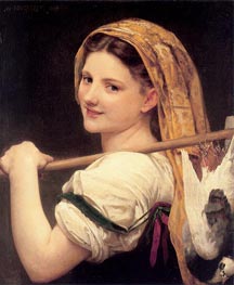 Returned from the Market | Bouguereau | Painting Reproduction