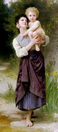 Bouguereau | Brother and Sister, 1887 | Giclée Canvas Print