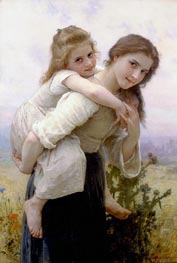 Bouguereau | Not too Much to Carry | Giclée Canvas Print