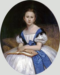 Bouguereau | Portrait of Miss Brissac, 1863 | Giclée Canvas Print