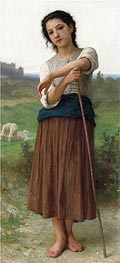 Bouguereau | Young Shepherdess, 1887 | Giclée Canvas Print