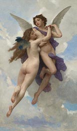 Amour and Psyche, 1899 von Bouguereau | Leinwand Kunstdruck