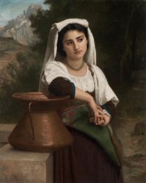 Italian Woman at the Fountain, 1869 by Bouguereau | Giclée Canvas Print