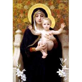 The Virgin of the Lilies - Bouguereau