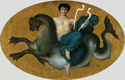 Bouguereau | Arion an a Seahorse, 1854 | Giclée Canvas Print