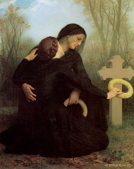 Le jour des morts (All Saints' Day), 1859 | Bouguereau | Giclée Canvas Print