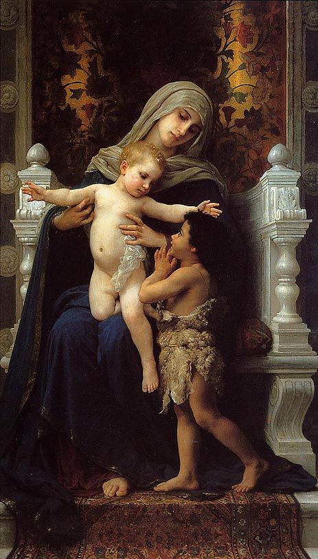 Madonna mit Kind und Johannes dem Täufer, 1882 | Bouguereau