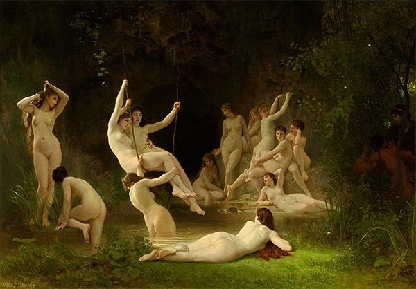The Nymphaeum, 1878 | Bouguereau | Giclée Leinwand Kunstdruck