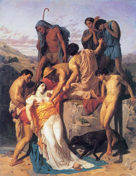 Zenobia Found by Shepherds on the Banks, 1850 | Bouguereau | Giclée Canvas Print