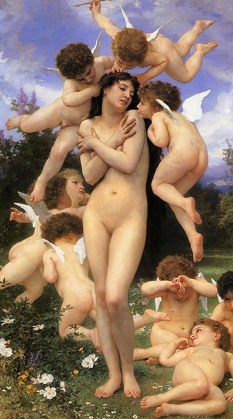 The Return of Spring, 1886 | Bouguereau | Giclée Leinwand Kunstdruck