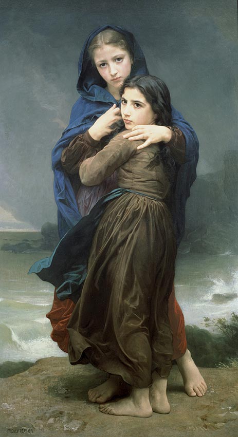 Bouguereau | The Storm, 1874 | Giclée Canvas Print