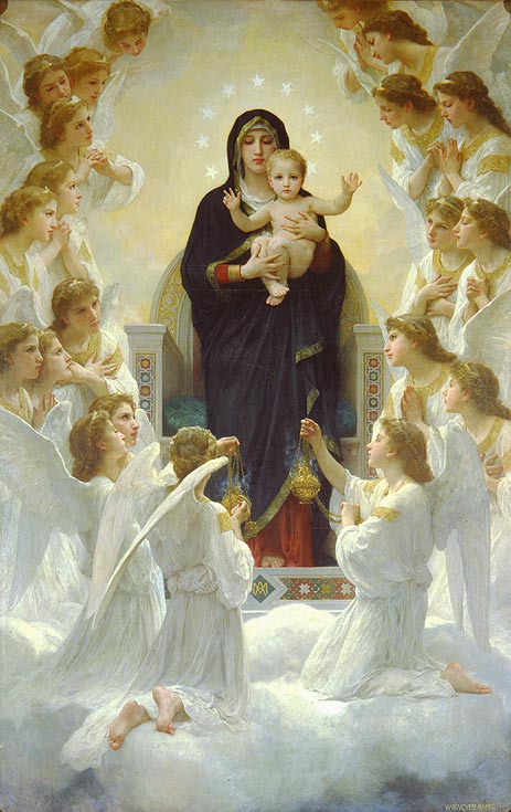 The Virgin with Angels, 1900 | Bouguereau | Giclée Canvas Print