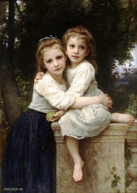 Two Sisters, 1901 | Bouguereau | Giclée Canvas Print