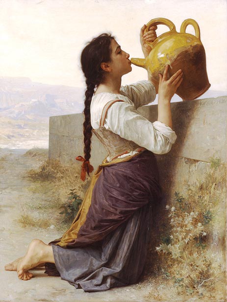 Thirst, 1886 | Bouguereau | Giclée Canvas Print