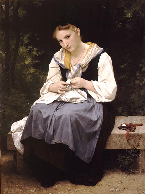 Bouguereau | Young Worker, 1869 | Giclée Leinwand Kunstdruck