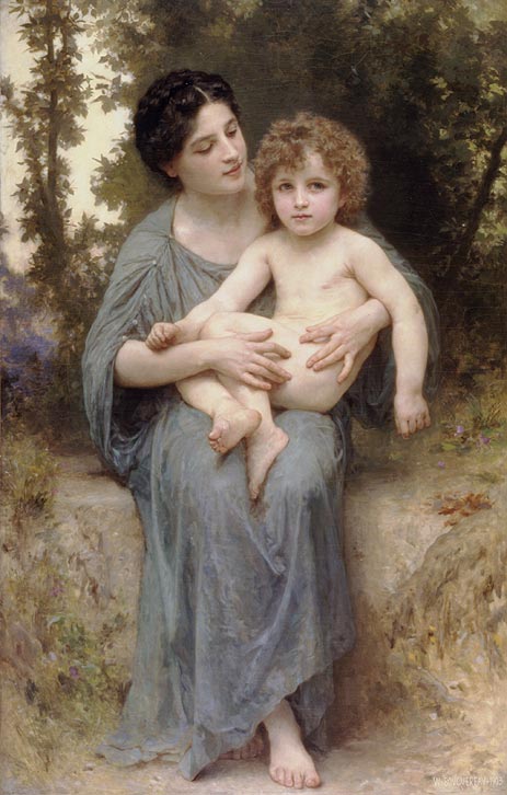 Bouguereau | Little Brother, 1902 | Giclée Canvas Print