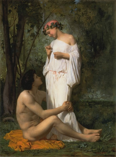 Idylle, 1851 | Bouguereau | Giclée Leinwand Kunstdruck