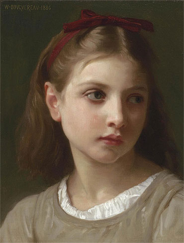 A Young Girl, 1886 | Bouguereau | Giclée Leinwand Kunstdruck