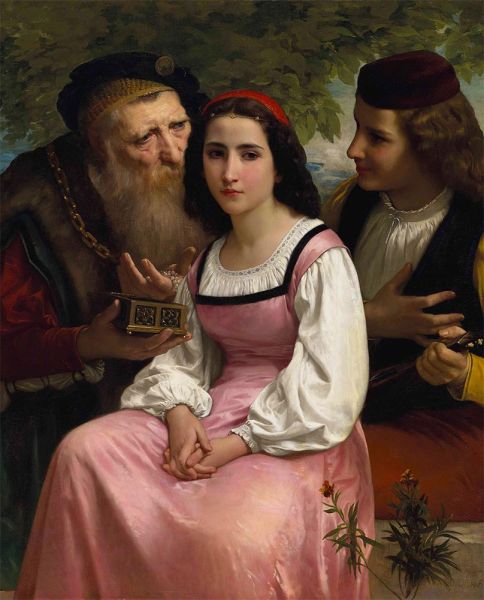 Between Wealth and Love, 1869 | Bouguereau