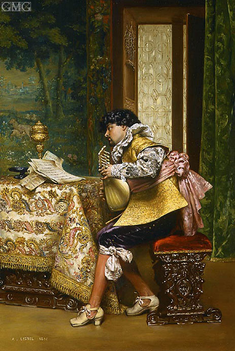 Der Lautenspieler, 1880 | Lesrel