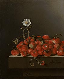 Still Life with Wild Strawberries, 1705 by Adriaen Coorte | Art Print
