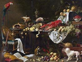 Banquet Still Life, 1644 by Adriaen van Utrecht | Canvas Print