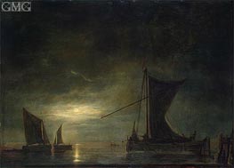 The Sea by Moonlight | Aelbert Cuyp | Painting Reproduction