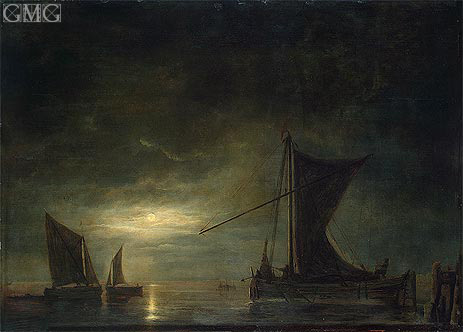 The Sea by Moonlight, c.1648 | Aelbert Cuyp | Giclée Canvas Print