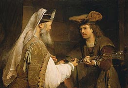 Ahimelech Giving the Sword of Goliath to David | Aert de Gelder | Gemälde Reproduktion