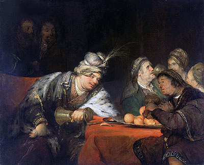 Das Gastmahl des Ahasver, 1680s | Aert de Gelder