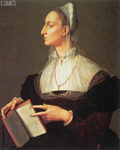 Bronzino | Portrait of Laura Battiferri, c.1555/60 | Giclée Canvas Print