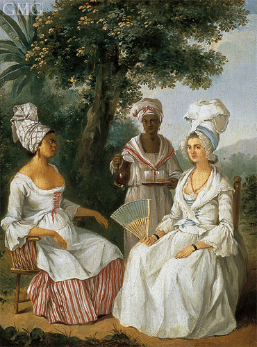 Agostino Brunias | Creole Woman and Servants, c.1770/80 | Giclée Canvas Print