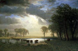 Bierstadt | The Buffalo Trail | Giclée Canvas Print
