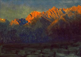 Bierstadt | Sunrise in the Sierras, c.1872 | Giclée Canvas Print