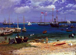 Nassau Harbor | Bierstadt | Giclée Canvas Print