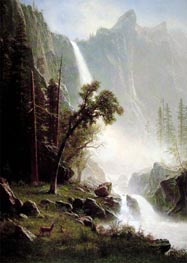 Bierstadt | Bridal Veil Falls, Yosemite, c.1871/73 | Giclée Canvas Print