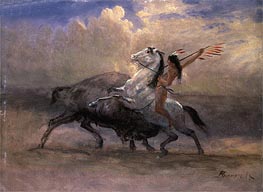 Bierstadt | The Last of the Buffalo (Sketch), c.1888 | Giclée Canvas Print