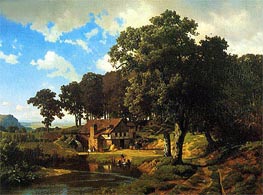 Eine rustikale Mühle | Bierstadt | Gemälde Reproduktion