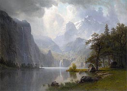 In the Mountains | Bierstadt | Painting Reproduction