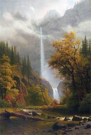 Multnomah Wasserfälle, undated von Bierstadt | Leinwand Kunstdruck